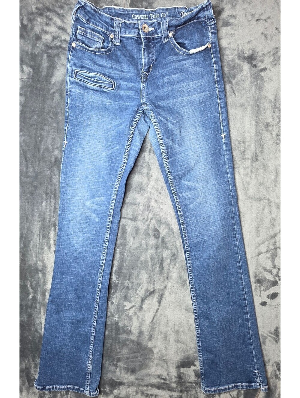 Cowgirl Tuff Women's Premium Bootcut Jeans Sz 27x37